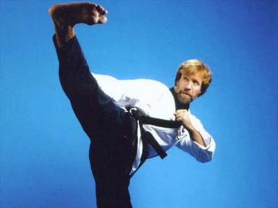 High kicking Norris