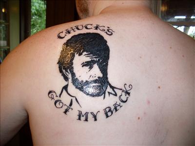 Chuck Norris tatto