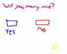 will you marry me check box