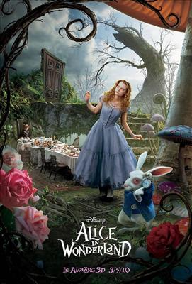 Tim Burton Alice & Wonderland Movie Poster