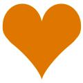 Orange heart