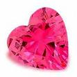 Pink diamond heart