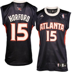 Atlanta Hawks #15 Al Horford Navy Blue Replica Basketball Jersey 