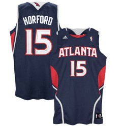 Atlanta Hawks #15 Al Horford Navy Blue Road Swingman Basketball Jersey 