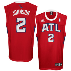 Atlanta Hawks #2 Joe Johnson Red Replica Basketball Jersey 
