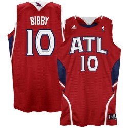 Atlanta Hawks #10 Mike Bibby Red Swingman Basketball Jersey 
