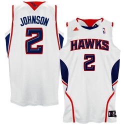 Atlanta Hawks #2 Joe Johnson White Swingman Basketball Jersey 