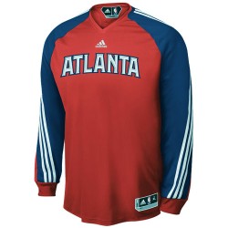 Atlanta Hawks Red On Court Shooting Long Sleeve Performance T-shirt 