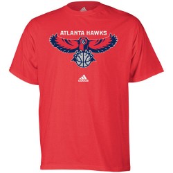 adidas Atlanta Hawks Red Primary Logo T-shirt