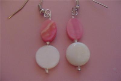 Pink earrings
