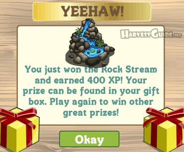 rock stream + 400 xp