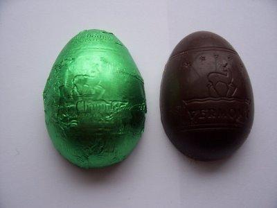 Dark chocolate egg