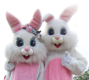Mr. and Mrs. easter bunny