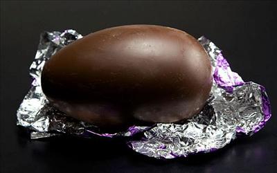 Traditional chocolate egg