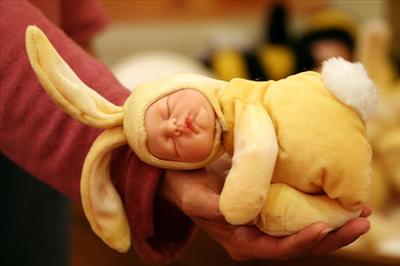 Adorable easter baby