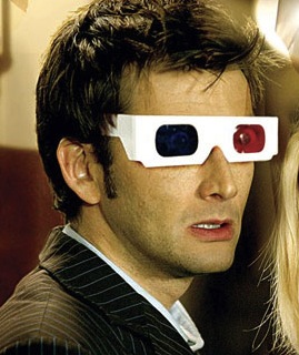 The 10th Doctor with 3d Glasses