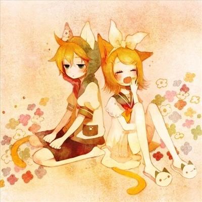 len and rin neko ^-^