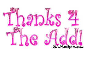 thx 4 u add