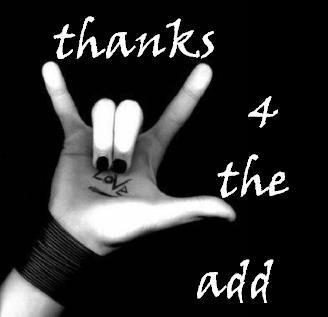 thx 4 u add