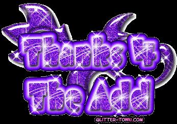 thx 4 u add