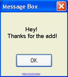 thx 4 u add