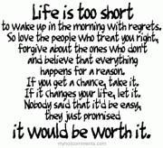life is too short