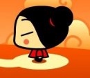 Pucca's goin' Around the mountain when Garu comes