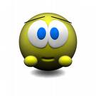 un smiley peureux