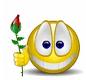 un smiley amoureux