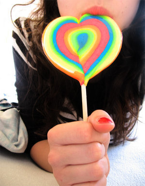 Heart lollipop
