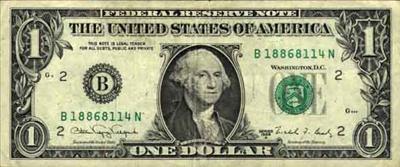 1 dollar bill