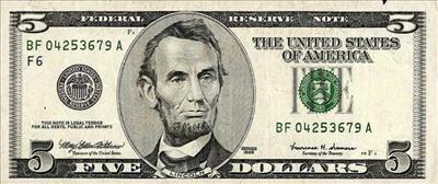 5 dollar bill