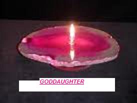 Goddaughter candle