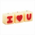 i love you candle
