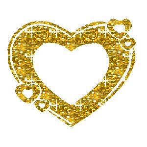 glitter heart