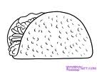 Drawing of a Taco