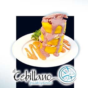 Causa de pulpo al olivo 