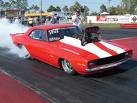 red drag car