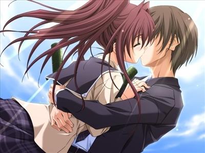 romantic kiss 