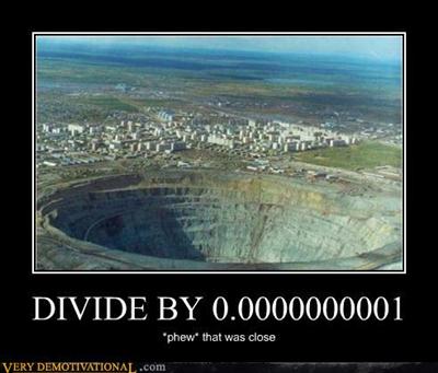 Divide by 0.000000001