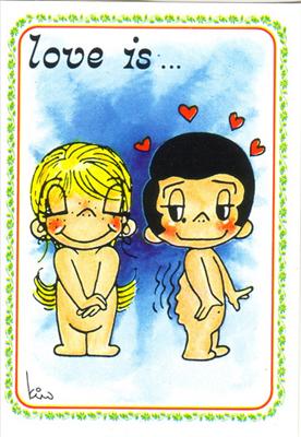 Love is....getting chills down your spine whenever she`s near.