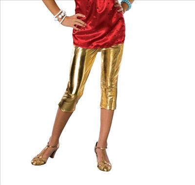 gold pants