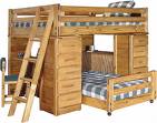 desk & bunk bed