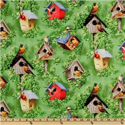 Sweet Melody Bird Houses Green