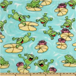 Wonderama Fleece Lily Pad Frog Blue