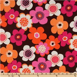Michael Miller Woodland Delight Small Modern Flora Brown