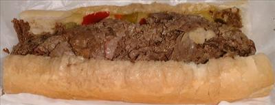 Italian beef sandwich