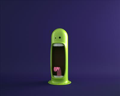 a weird thiing that screams in your ear 