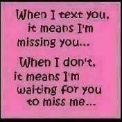missing you