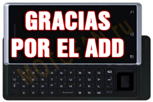 GRACIAS POR AGREGAR